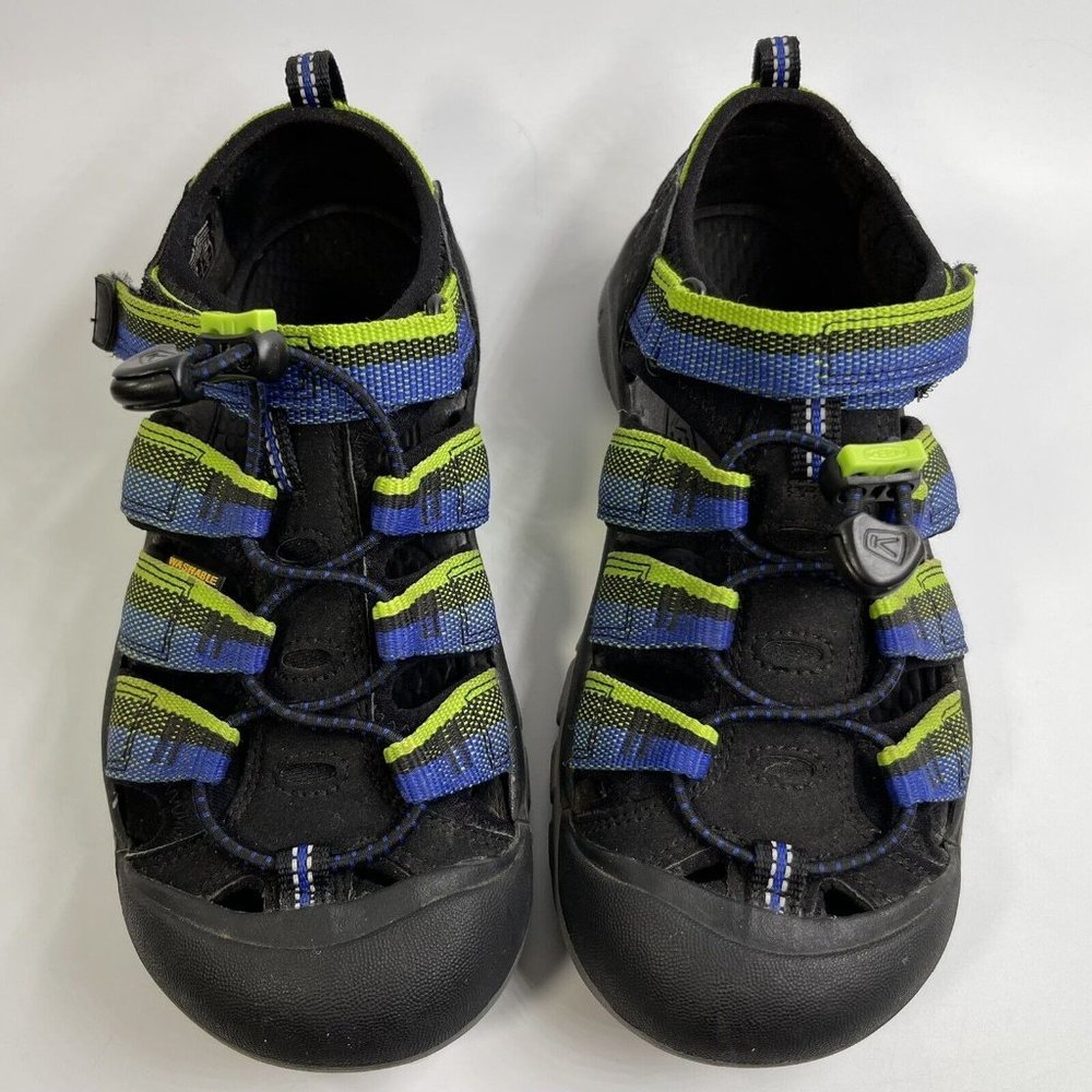Keen Baby Boy Blue Green Black Waterproof Outdoor Hiking Shoes Size U 3 EUR 35